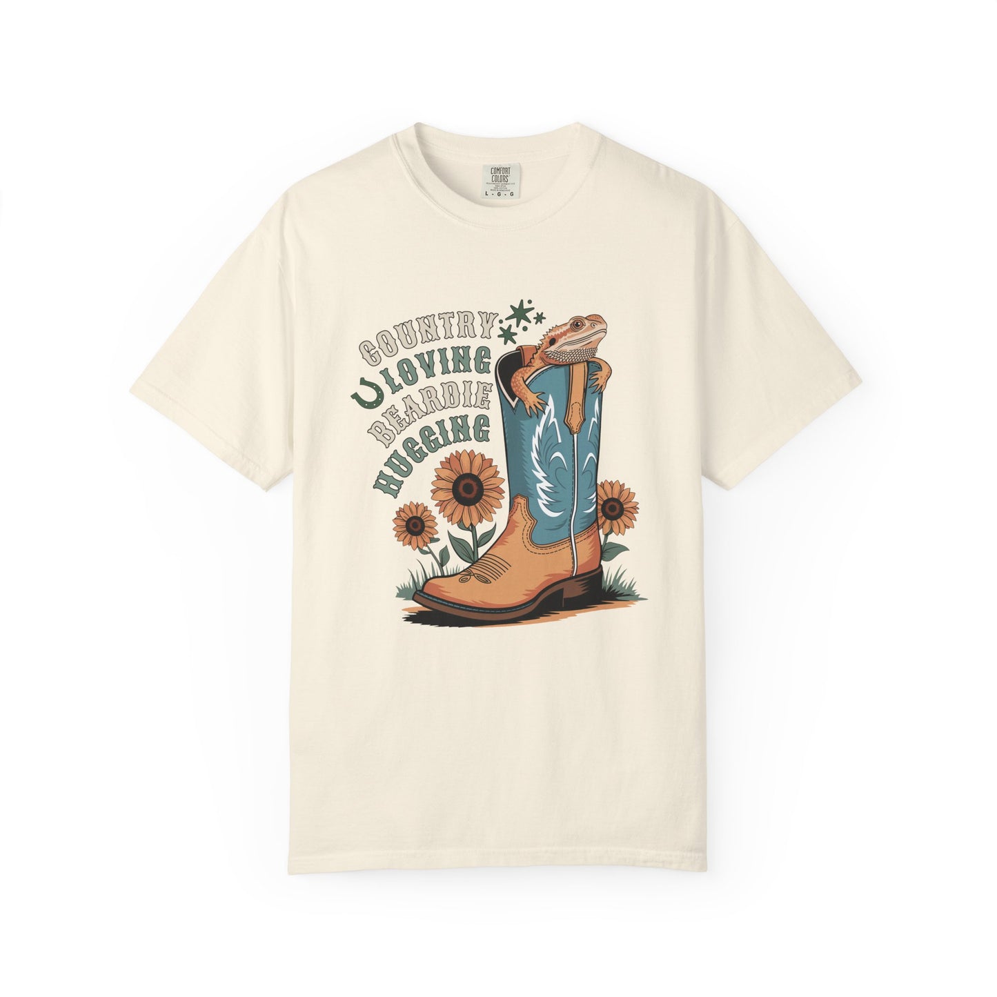 Country Loving Beardie Hugging T-shirt