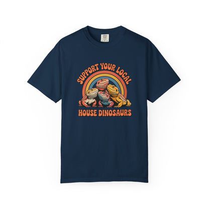 Support Your Local House Dinosaurs T-shirt