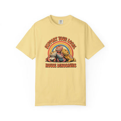 Support Your Local House Dinosaurs T-shirt