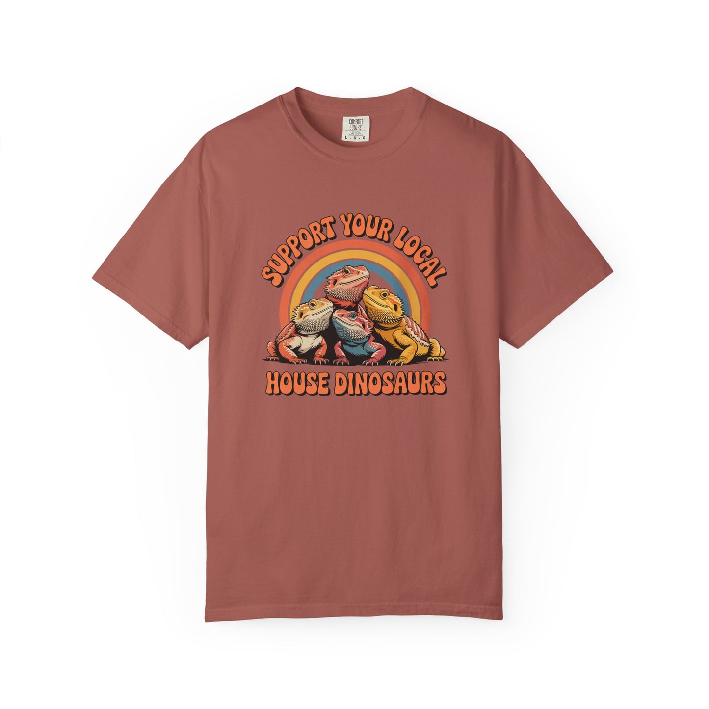 Support Your Local House Dinosaurs T-shirt