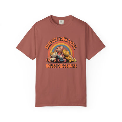 Support Your Local House Dinosaurs T-shirt