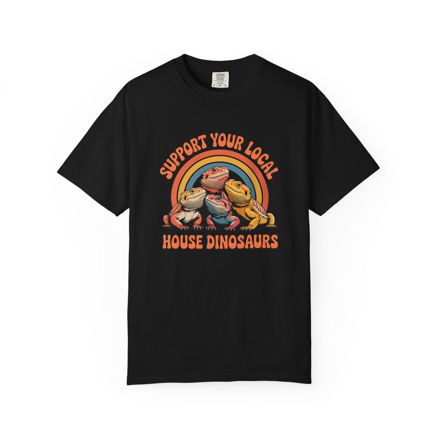Support Your Local House Dinosaurs T-shirt