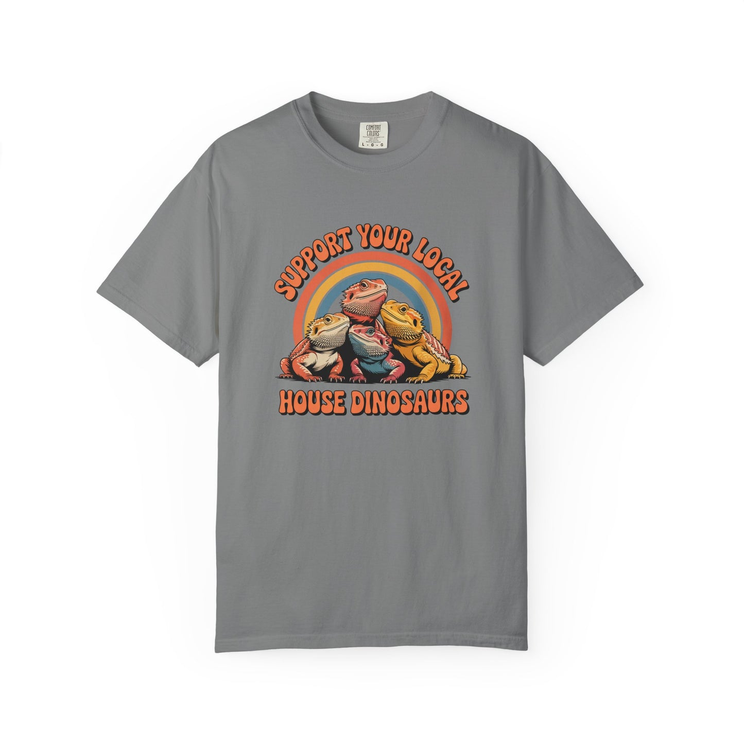 Support Your Local House Dinosaurs T-shirt