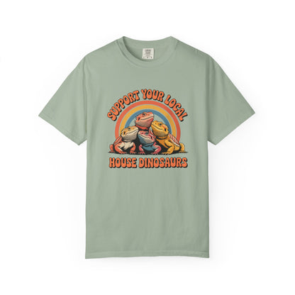 Support Your Local House Dinosaurs T-shirt