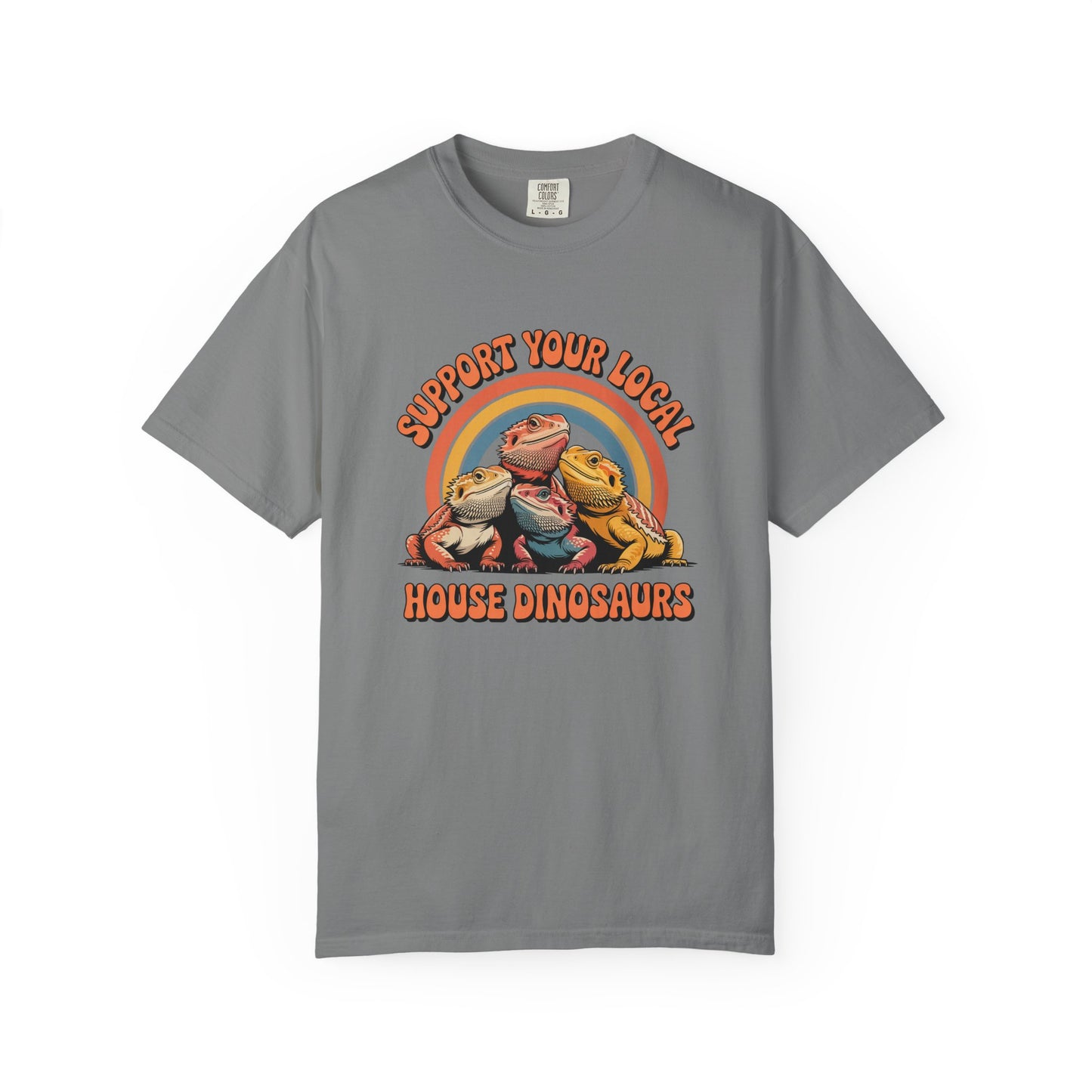 Support Your Local House Dinosaurs T-shirt