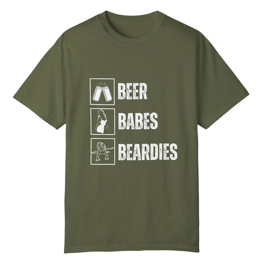 Beer, Babes, and Beardies T-shirt