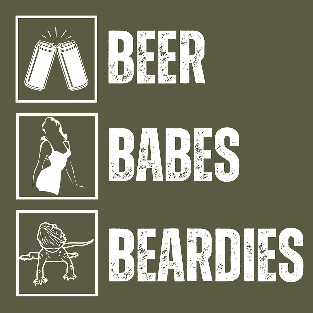 Beer, Babes, and Beardies T-shirt