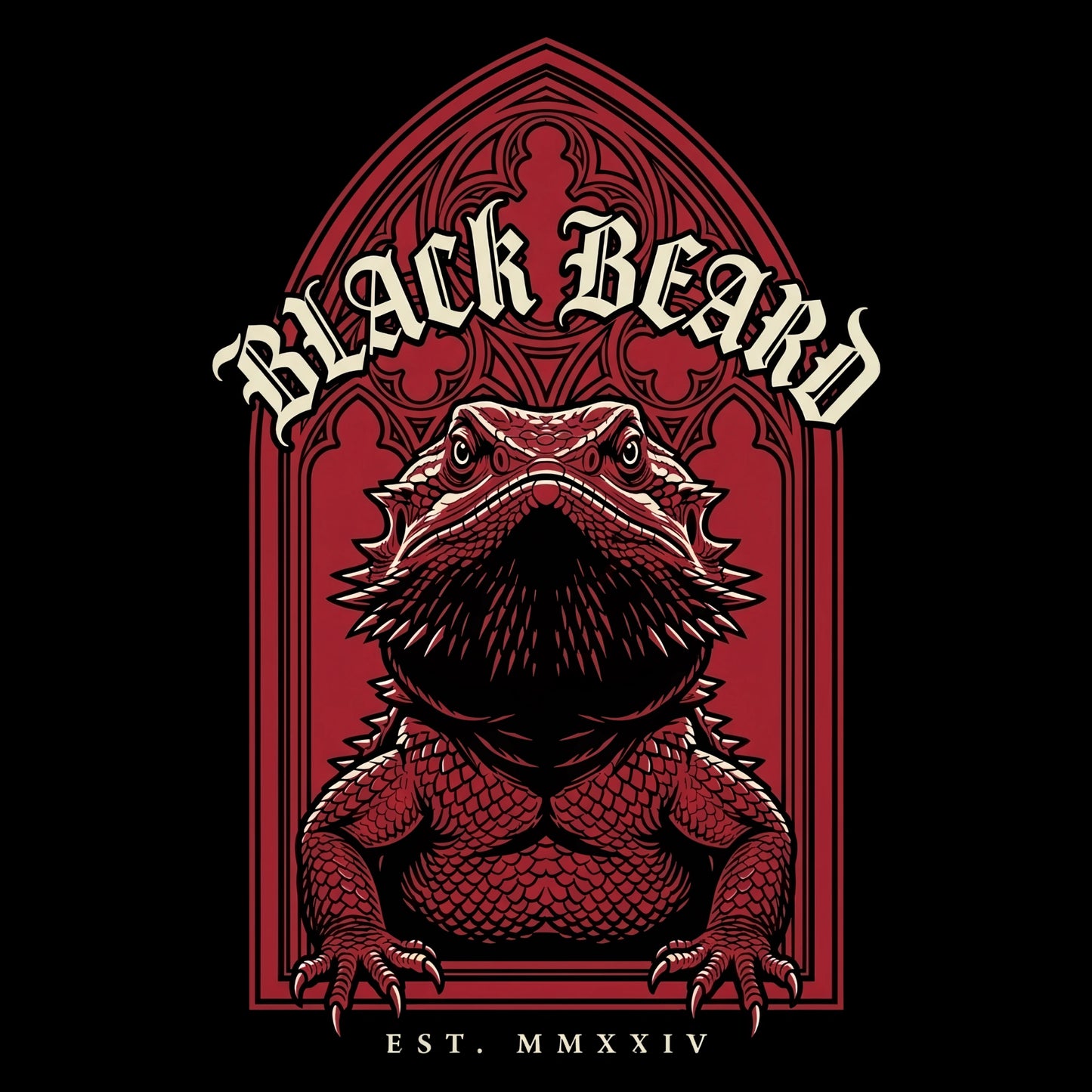 Black Beard Cathedral T-shirt