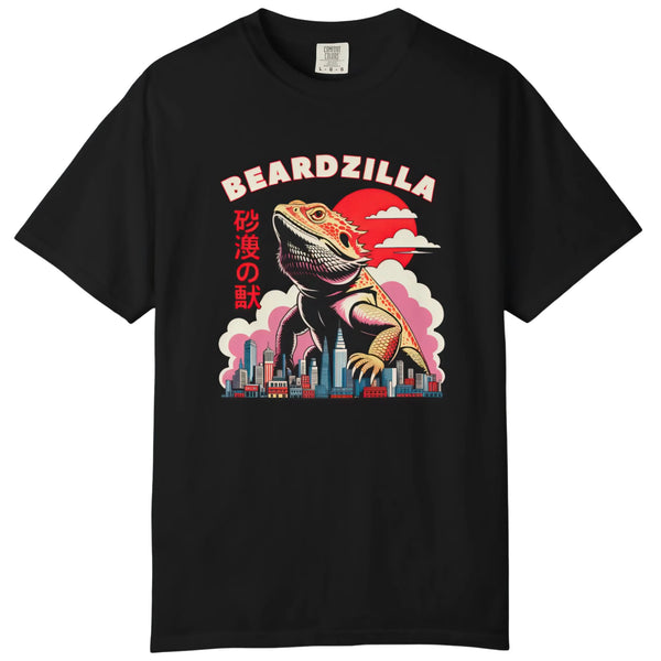 Funny Men's Bearded Dragon T-Shirt – Beardzilla Graphic Lizard Tee