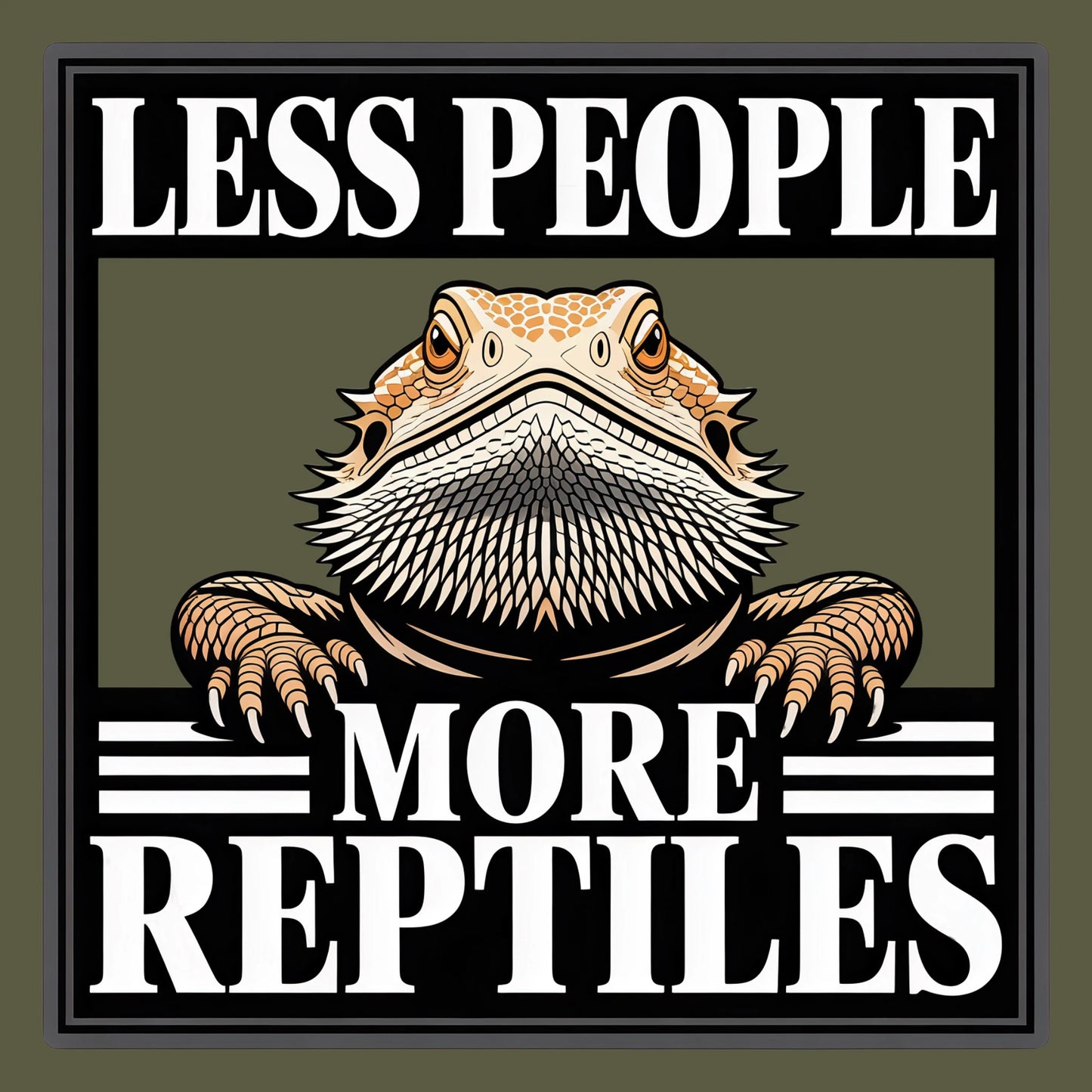 Less People More Reptiles T-shirt