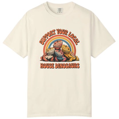 Support Your Local House Dinosaurs T-shirt