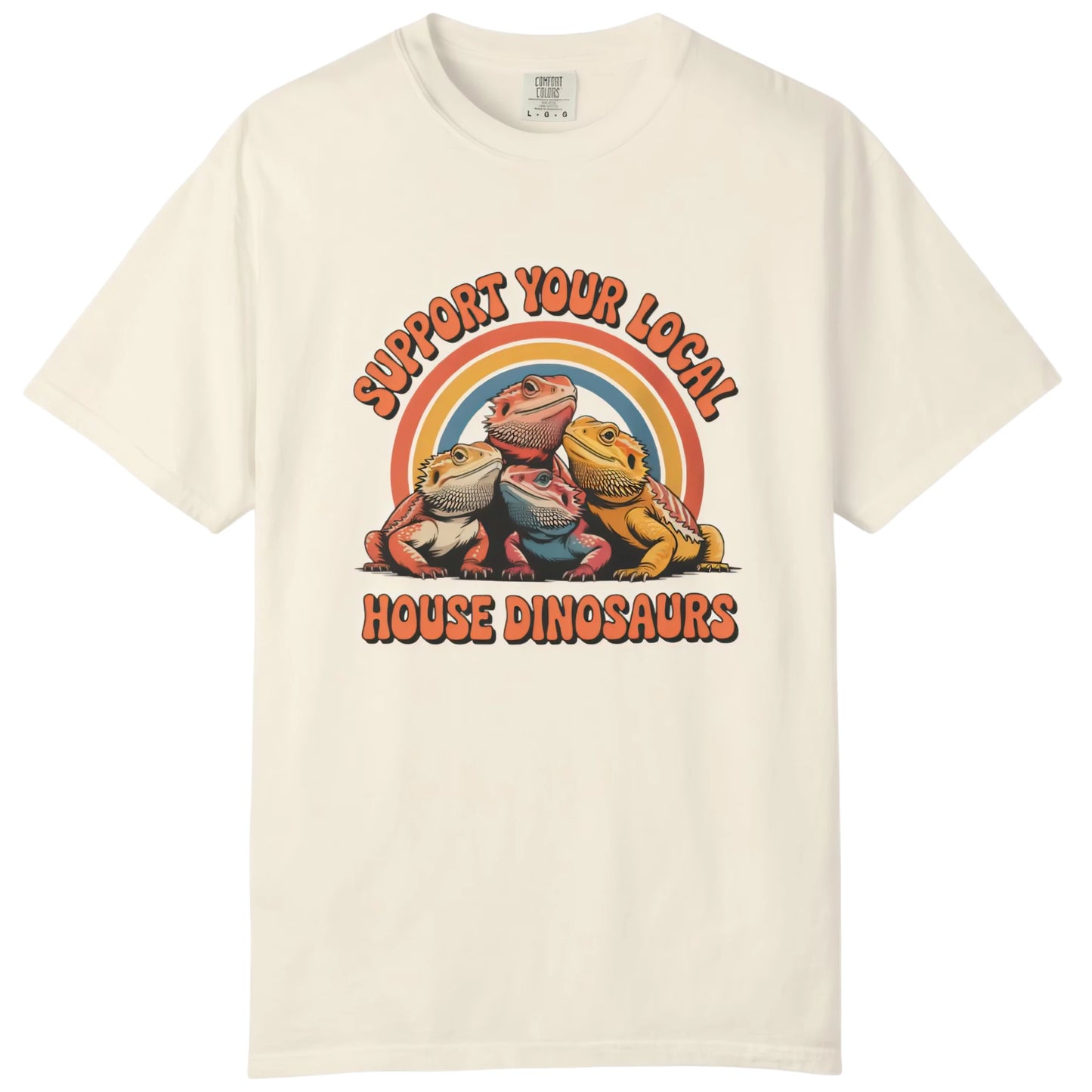 Support Your Local House Dinosaurs T-shirt