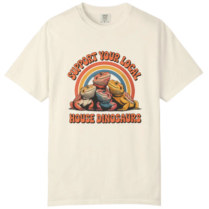 Support Your Local House Dinosaurs T-shirt